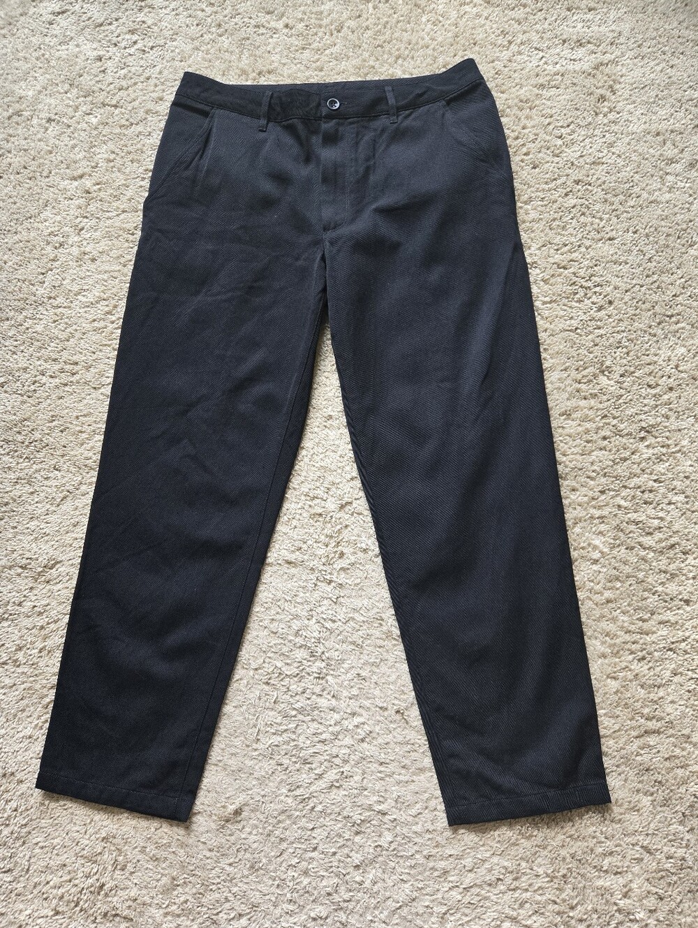 Icebreaker Wool Blend Trouser Pants Mens 34 Black Straight Taper